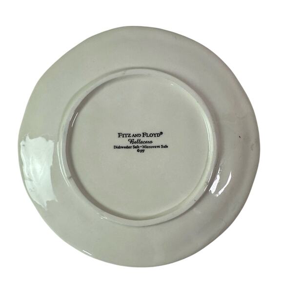 3/$20 Fitz And Floyd Bellacara Ceramic Dessert Bread Plate 6" Dishwasher Safe - Picture 2 of 4